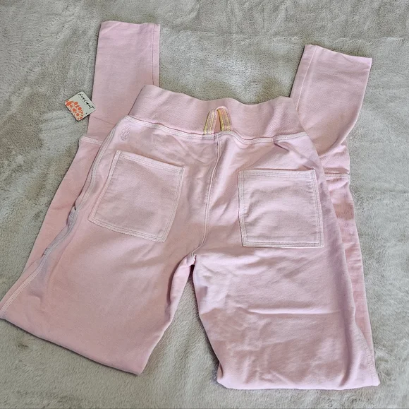 Free People On The Road Pants in Petal Pink - Picture 9 of 16